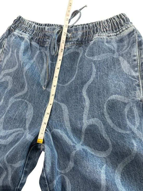 Damson Madder Felix Bows Drawstring Barrel Jeans Pull On Elastic Waist Size US 8 - Picture 8 of 15